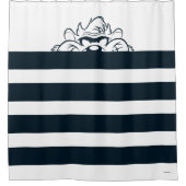 TAZ™ Verbergen in strepen Douchegordijn (Voorkant)