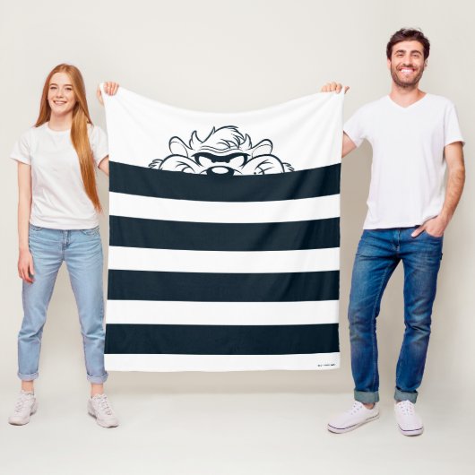 TAZ™ Verbergen in strepen Fleece Deken (In situ)