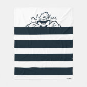 TAZ™ Verbergen in strepen Fleece Deken (Voorkant)