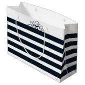 TAZ™ Verbergen in strepen Groot Cadeauzakje (Achterkant Gekanteld)