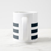 TAZ™ Verbergen in strepen Grote Koffiekop (Achterkant)