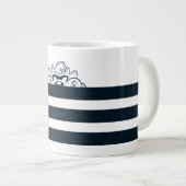 TAZ™ Verbergen in strepen Grote Koffiekop (Voorkant rechts)