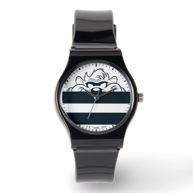 TAZ™ Verbergen in strepen Horloge (Voorkant)