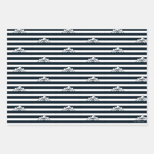 TAZ™ Verbergen in strepen Inpakpapier Vel (Voorkant 2)