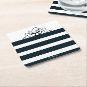 TAZ™ Verbergen in strepen Kartonnen Onderzetters (Schuin)