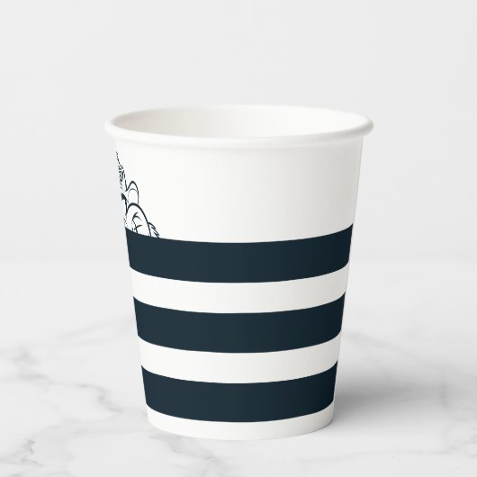 TAZ™ Verbergen in strepen Papieren Bekers (Achterkant)