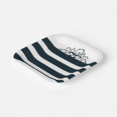 TAZ™ Verbergen in strepen Papieren Bordje (Gebogen)