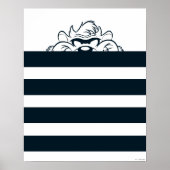 TAZ™ Verbergen in strepen Poster (Voorkant)