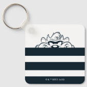 TAZ™ Verbergen in strepen Sleutelhanger (Voorkant)