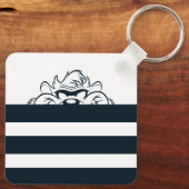 TAZ™ Verbergen in strepen Sleutelhanger (Achterkant)