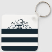 TAZ™ Verbergen in strepen Sleutelhanger (Achterkant)