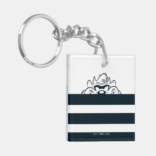 TAZ™ Verbergen in strepen Sleutelhanger (Voorkant Links)