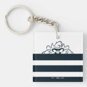 TAZ™ Verbergen in strepen Sleutelhanger (Voorkant)