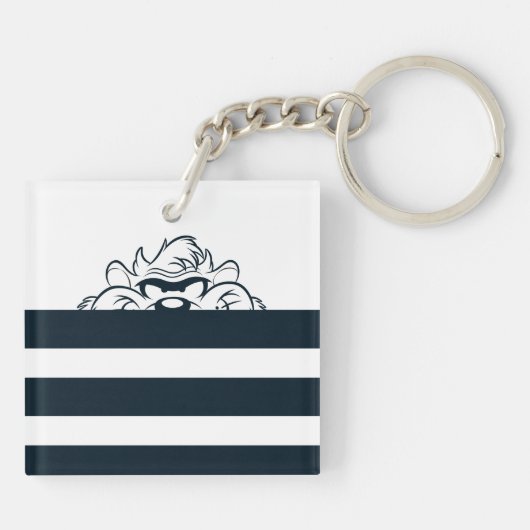 TAZ™ Verbergen in strepen Sleutelhanger (Achterkant)