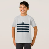 TAZ™ Verbergen in strepen T-shirt (Voorkant volledig)