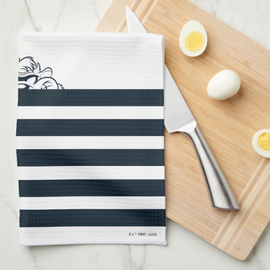 TAZ™ Verbergen in strepen Theedoek (Quarter Fold)