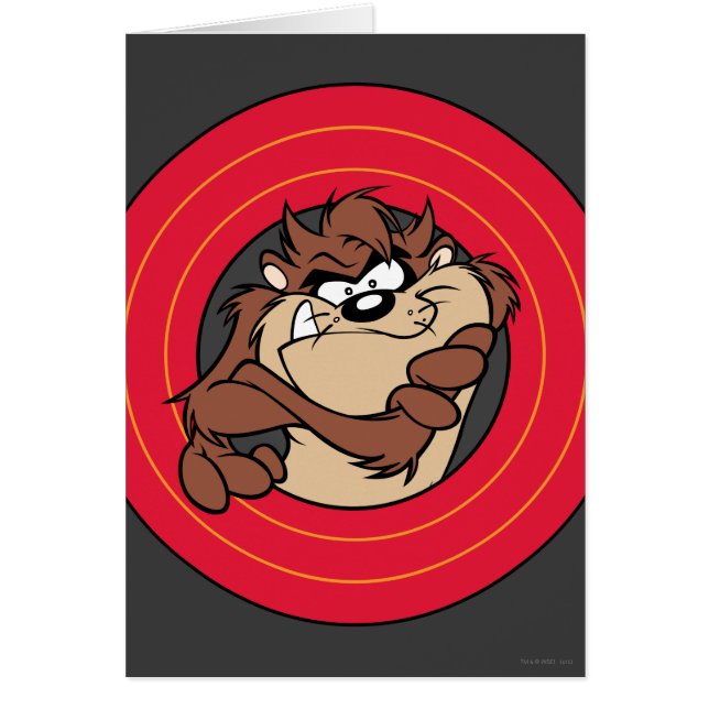 TAZ™ via LOONEY TUNES™ cirkels (Voorkant)