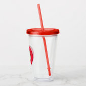 TAZ™ via LOONEY TUNES™ cirkels Acryl Drinkbeker (Links)