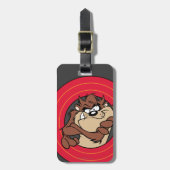 TAZ™ via LOONEY TUNES™ cirkels Bagagelabel (Voorkant verticaal)