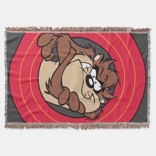 TAZ™ via LOONEY TUNES™ cirkels Deken (Voorkant)