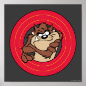 TAZ™ via LOONEY TUNES™ cirkels Poster (Voorkant)
