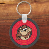 TAZ™ via LOONEY TUNES™ cirkels Sleutelhanger (Voorkant)