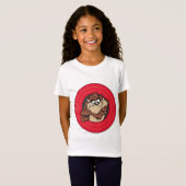 TAZ™ via LOONEY TUNES™ cirkels T-shirt (Voorkant volledig)