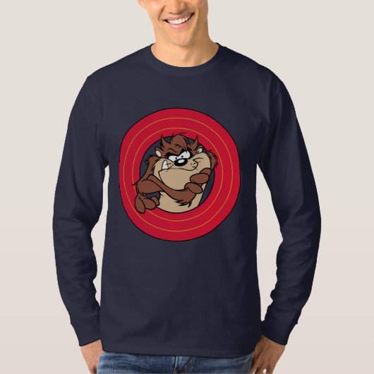 TAZ™ via LOONEY TUNES™ cirkels T-shirt (Voorkant)