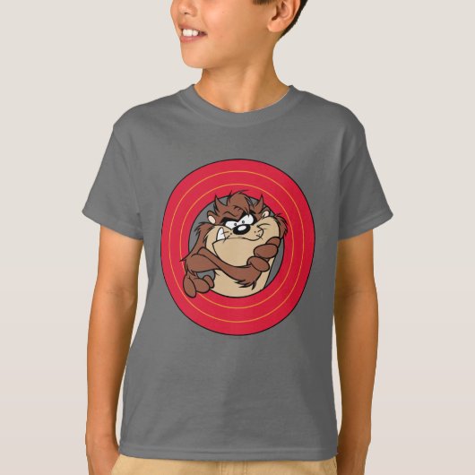 TAZ™ via LOONEY TUNES™ cirkels T-shirt (Voorkant)