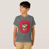 TAZ™ via LOONEY TUNES™ cirkels T-shirt (Voorkant volledig)