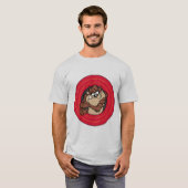 TAZ™ via LOONEY TUNES™ cirkels T-shirt (Voorkant volledig)