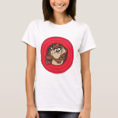 TAZ™ via LOONEY TUNES™ cirkels T-shirt (Voorkant)