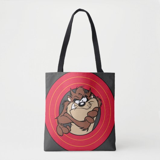 TAZ™ via LOONEY TUNES™ cirkels Tote Bag (Voorkant)