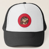 TAZ™ via LOONEY TUNES™ cirkels Trucker Pet (Voorkant)