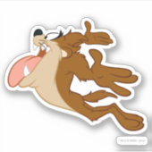 TAZ™ vliegt door de lucht Sticker (Voorkant)