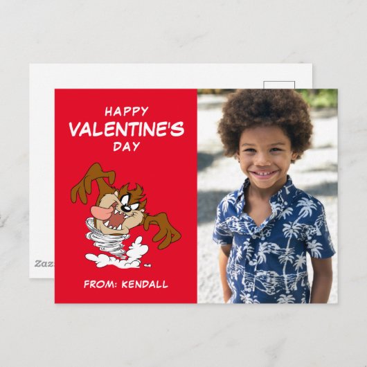 TAZ™ wervelende tornado | VALENTIJNSDAG Briefkaart (Voorkant / Achterkant)