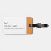 TAZ™ Whirling Tornado Bagagelabel (Achterkant horizontaal)