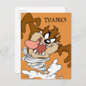 TAZ™ Whirling Tornado Briefkaart (Voorkant / Achterkant)