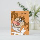 TAZ™ Whirling Tornado Briefkaart (Staand voorkant)