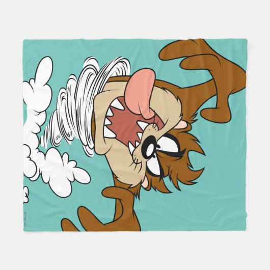 TAZ™ Whirling Tornado Fleece Deken (Voorkant (Horizontaal))