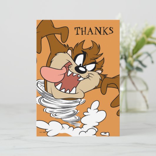 TAZ™ Whirling Tornado Kaart (Staand voorkant)