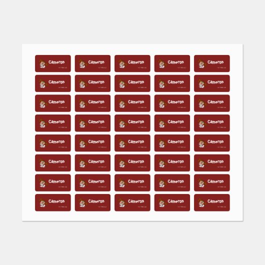 TAZ™ Whirling Tornado Labels (Vel)