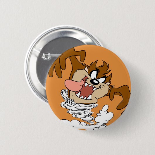 TAZ™ Whirling Tornado Ronde Button 5,7 Cm (Voorkant /achterkant)