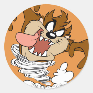 TAZ™ Whirling Tornado Ronde Sticker