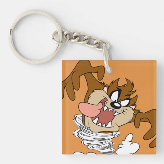 TAZ™ Whirling Tornado Sleutelhanger (Voorkant)