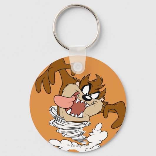 TAZ™ Whirling Tornado Sleutelhanger (Voorkant)