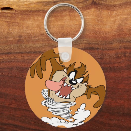 TAZ™ Whirling Tornado Sleutelhanger (Voorkant)