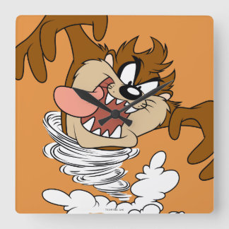 TAZ™ Whirling Tornado Vierkante Klok