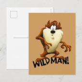 TAZ™ - Wild Man Briefkaart (Voorkant / Achterkant)