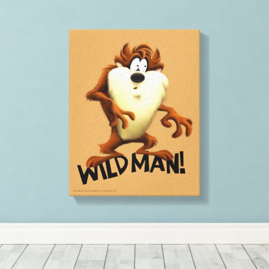 TAZ™ - Wild Man Canvas Afdruk (Insitu (Houten vloer))